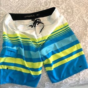 O’Neill size 36 board shorts!  Great colors